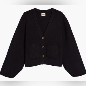 Khaite The Scarlet Cashmere Black Cardigan